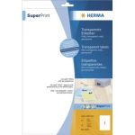 HERMA Etiketten Folie transp. 210x297 SuperPrint