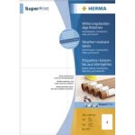 HERMA Etiketten Pap. witterungsbest. wei 105x148 SuperPrint