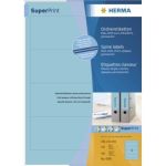 HERMA Ordner-Etiketten blau 192x61 SuperPrint 400 St.