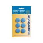 Magnete Discofix rund dm 25mm weiss 6er Pack