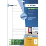 HERMA Video-Etiketten (Rcken) wei 147,3x20 SuperPrint