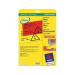 Etikett A4 LaserCopy 210x297mm neonrot 25Blatt 25Stck