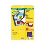 Etikett A4 LaserCopy 63,5x29,6mm neonrot 25Blatt 625Stck