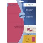 HERMA Etiketten neon-rot 99,1x67,7 SuperPrint 160 St.