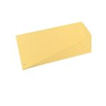 Trennstreifen Trapez 12,0x23,0cm gelb 100er Pack