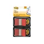 POST-IT Index 680-RD2 25,4x43,2mm Spender  50 Stck rot PA=2St