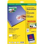 Wiederablsbare Etiketten Stick& Lift, weiss, 26x16cm, 2550Etik.