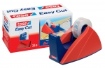 Tischabroller fr Klebefilm tesa Easy Cut, 33 m x 19 mm, rot/blau