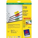 Farbige Mini-Etiketten, gelb, 25,4x10mm, 3780 Etiketten