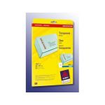 Etikett Inkjet 210x297mm transparent 20Blatt 20Stck