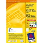 Universal-Etiketten, Inkjet-Laser-Farblaser-Kopierer, gelb, 105x