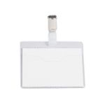 Namensschild 60x90mm mit Clip 25er Pack