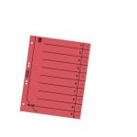 Trennblatt A4 farbig rot 100er Pack