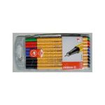 Fineliner Point 88 Office Etui 87-1468 10 St. / 4 Farben sort.