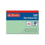 Karteikarte A6 liniert grn 100er Pack