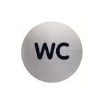 Piktogramm ''WC'' 83mm aus Aluminium