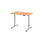 Hammerbacher Schreibtisch Mae: 1.200 x 630-1.270 x 800 mm (B x H x T) Holz buche
