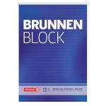 BRUNNEN Briefblock DIN A4 liniert 70g/m blau wei 50 Bl.