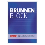 BRUNNEN Briefblock DIN A5 liniert 70g/m blau wei 50 Bl.