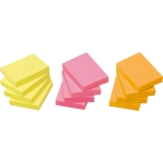 Haftnotiz 50 x 40 mm (B x H) neonfarben 3 Block/Pack.