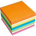 Soennecken Haftnotizwrfel Farbmix Brilliant 75 x 75 mm (B x H) orange, wei, gelb, blau, grn, pink