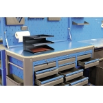DURABLE Belegefach 36,5 x 20,5 x 25,3 cm (B x H x T) DIN A4, Folio 3 Fächer Stahlblech, Polyethylen 