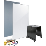 SIGEL Whiteboard Meet up Bundle mixed Mae der Oberflche: 90 x 180 cm (B x H) Tafel magnethaftend b