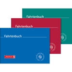 BRUNNEN Fahrtenbuch DIN A6 quer PKW farbig sortiert (freie Farbauswahl nicht mglich) 40 Bl.