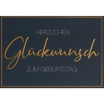 Perleberg Faltkarte Lifestyle Geburtstagskarte 240g/m mehrfarbig Geburtstag Herzlichen Glckwunsch 