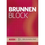 BRUNNEN Briefblock DIN A4 kariert 70g/m rot wei 50 Bl.