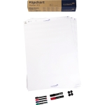 Legamaster Starterset 3 Flipchart-Papierblcke (je 20 Bltter blanko wei), 2 TZ48 Jumbo-Prsentatio