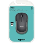 Logitech Optische PC Maus M185 Links- und Rechtshnder USB-A bis 10m inkl. Nano-USB-Empfnger schwar