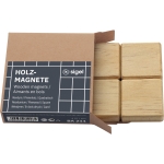 SIGEL Magnet 33 x 9 x 33 mm (B x H x T) Pinienholz natur 4 St./Pack.