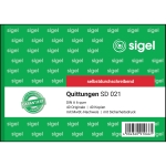 SIGEL Quittungsblock DIN A6 quer selbstdurchschreibend 1 Durchschlag 2 x 40 Bl.