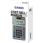 CASIO Tischrechner MS-100FM 101 x 27,6 x 148,5 mm (B x H x T) Batterie, Solar-Energie silber