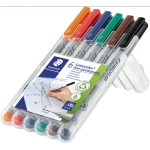 STAEDTLER Folienstift Lumocolor non-permanent 311 0,4mm farbig sortiert nicht dokumentenecht 6 St.