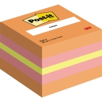 Post-it Haftnotizwrfel Mini 51 x 40 x 51 mm (B x H x T) wassermelonenrot, vitalorange, guavapink 4