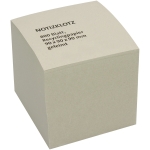 Zettelklotz Recycling 9 x 9 x 9 cm (B x H x T) 80g/m holzfrei, 100 % Recyclingpapier grau 800 Bl.