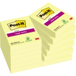 Post-it Haftnotiz Super Sticky Notes 73 x 47,6 mm (B x H) gelb 90 Bl./Block 12 Block/Pack.