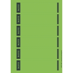 Leitz Ordnerrckenetikett schmal/kurz 39 x 192 mm (B x H) selbstklebend ohne Griffloch grn 150 Etik