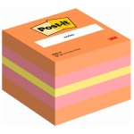 Post-it Haftnotizwrfel Mini 51 x 40 x 51 mm (B x H x T) wassermelonenrot, vitalorange, guavapink 4