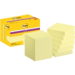 Post-it Haftnotiz Super Sticky Notes 47,6 x 47,6 mm (B x H) gelb 90 Bl./Block 12 Block/Pack.