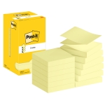 Post-it Haftnotiz Z-Notes 76 x 76 mm (B x H) gelb 100 Bl./Block 12 Block/Pack.