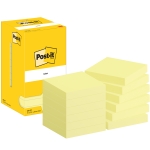 Post-it Haftnotiz Notes 76 x 76 mm (B x H) gelb 100 Bl./Block 12 Block/Pack.