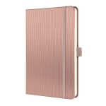 SIGEL Notizbuch Conceptum ca. DIN A5 liniert rose metallic 97 Bl.