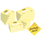 Post-it Haftnotiz Notes Promotion 76 x 76 mm, 127 x 76 mm, 38 x 51 mm (B x H) gelb 100 Bl./Block 24