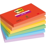 Post-it Haftnotiz Super Sticky Notes Playful Collection 127 x 76 mm (B x H) je 1 x ultrarot, vitalo