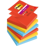 Post-it Haftnotiz Super Sticky Z-Notes Playful Collection 76 x 76 mm (B x H) je 2 x ultrarot, ultra