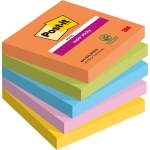 Post-it Haftnotiz Super Sticky Notes Boost Collection 76 x 76 mm (B x H) vitalorange, limonengrn, 