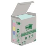 Post-it Haftnotiz Recycling Notes Tower Pastell Rainbow 38 x 51 mm (B x H) je 2 x mint, flamingopin